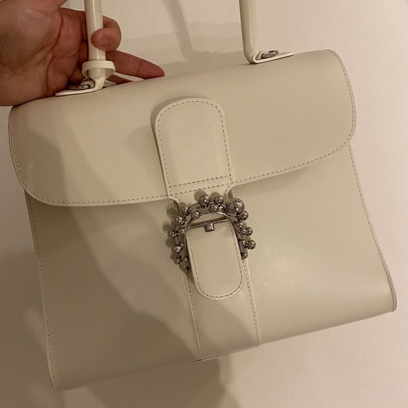 Delvaux Brilliant Medium Bag Ivory Calf Limited Edition New - Picture 1 of 13